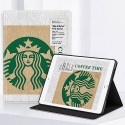 Starbucks/スターバックス ブランドiPad Mini 6/9/Air5ケース オシャレ KFC 個性 McDonalds メデューサ柄 コーヒー風 軽量 ハード背面 2022 全機種対応 激安 ソフト IPAD 9/ミニ6/エアー5/エアー4カバー メンズ レディース