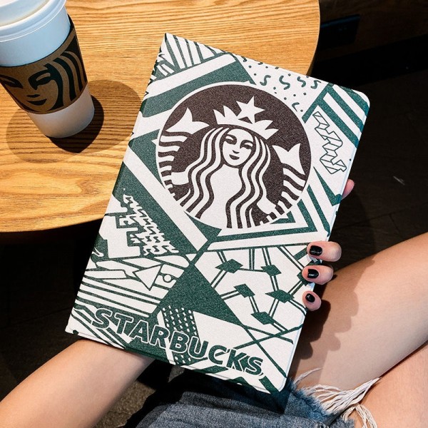 Starbucks/スターバックス ブランドiPad Mini 6/9/Air5ケース オシャレ スリム メデューサ柄 コーヒー風 軽量 ハード背面 2022 全機種対応 激安 ソフト IPAD 9/ミニ6/エアー5/エアー4カバー メンズ レディース