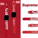 SUPREME ブランド Apple Watch 8/7/6/5/4/3/SE2/ultraバンド シュプリーム 赤色 アップルウォッチ8/7/6/se2ベルト 2022 シリコン 激安 モノグラム 高級感 アイドル愛用 アイフォンウォッチ 5/4/3/seストランプ メンズ レデイーズ