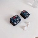 シュプリーム ブランド AirPods 3/2/1/Pro2ケース もみじ風 紛失防止 第1/2/3世代 SUPREME エアーポッズ1/2/3/プロ2カバー シリコンケース 収納便利 保護 メンズ レディース