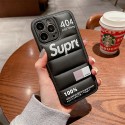 SUPREME ハイブランド iphone 14/14 pro/14 pro max/14 plusケース 芸能人愛用 シュプリーム ダウンジャケット レザー製 オーダーメイド アイフォン14/13/12/11カバー 耐衝撃 メンス レデイース