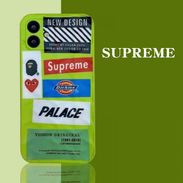 SUPREME/CDG/Off-white ブランド iphone 13/13 pro/13 pro maxケース 韓国風 カラー色 シュプリーム オフホワイト コムデギャルソン AAPE/エーエイプ ジャケット型 Dickies モノグラム PALACE アイフォン13/12/11/x/xs/xr/8/7カバー 大人気 メンズ レディース