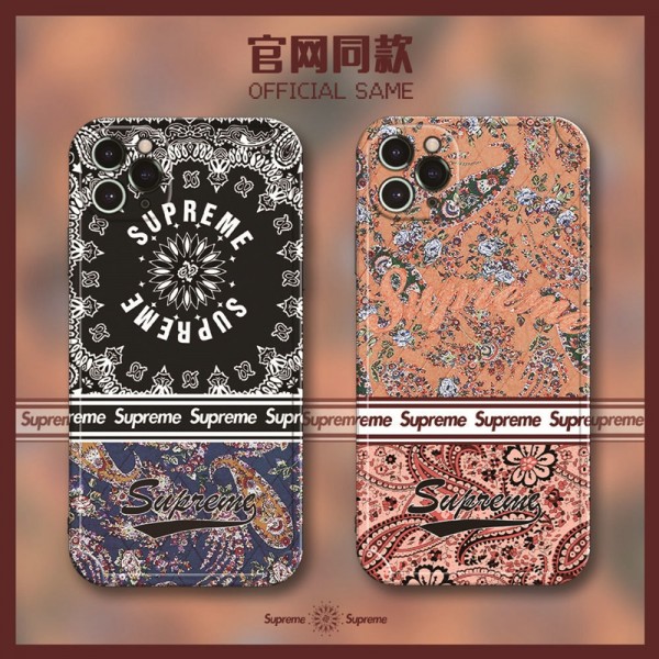 シュプリーム ブランド iphone se3/13/13 pro/13 pro maxケース カッコイイ SUPREME Bandana ジャケット型  バンダナ柄 モノグラム アイフォン13/12/11/x/xs/xr/8/7カバー メンズ レディーズ