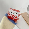 LV ルイヴィトン SUPREME シュプリーム コラボ ブランド AirPods Pro2/3/Pro/2/1ケース かわいい クリア風 紛失防止 第1/2/3世代 エアーポッズ1/2/3/プロ2カバー シリコンケース 収納便利 保護 メンズ レディース