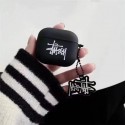 Supreme/シュプリーム Stussy/ステューシー Superdry/スーパードライ ブランド Airpods pro2/3/pro/2/1ケース 経典 タック風 チェーン付き モノグラム 黒色 紛失防止 第1/2/3世代 保護性 潮流 収納 エアーポッズ プロ2/3/プロ/2/1ケース 軽量 便利 メンズ レディース