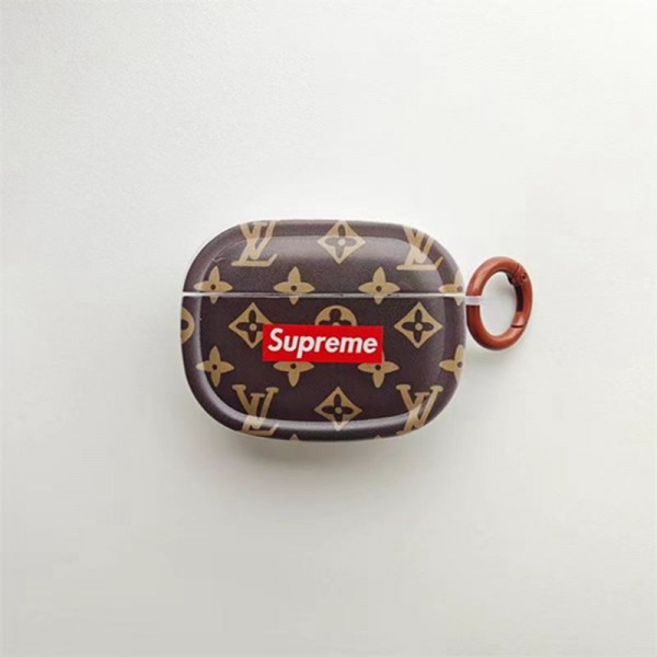Supremeシュプリームエアーポッズ 4 pro 2ケース 便利 第3世代 LV airpods pro2 4 3ケースハイブランド レディースエアーポッズ プロ2/3/4/maxカバー 落下防止