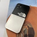 The North Face ザ.ノース.フェイス iphone 13 pro/13 pro max/13 miniケース ブランド 可愛い 銀色 メッキ 耐衝撃 芸能人愛用 アイフォン13/12/11/x/xs/xr/8/7カバー かわいい メンズ レディーズ