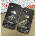 The North Face ブランド iphone 13/13 Pro/13 Pro Maxケース ザ.ノース.フェイス 韓国風 雪山柄 TPU製 メッキ ジャケット型 モノグラム アイフォン13/12/11/x/xr/xs/8/7カバー 大人気 メンズ レディーズ