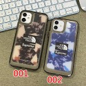 THE NORTH FACE & SUPREME コラボ ハイブランド iphone 13/13 pro/13 pro maxケース オシャレ クリア風 ザノースフェイス セレブ愛用 アイフォン13/12/11/X/XS/XRカバー メンス レデイース