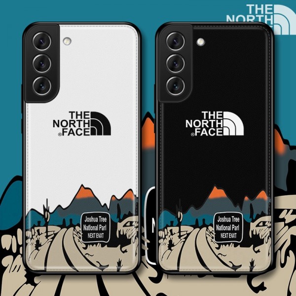 THE NORTH FACE ザノースフェイス ブランド iPhone 14/14 Pro/14 Pro Max/14 Plusケース 芸能人愛用 ジャケット型 山 モノグラム Galaxy S22/s22+/s22 ultraカバー ファッション メンズ レディース