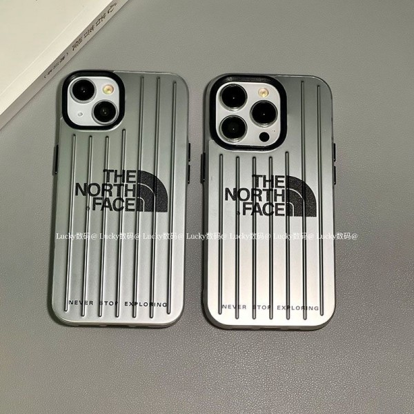 The North Face/ザノースフェイス iphone 14/14 pro/14 pro max/14 plusケース ブランド スーツケース風 メッキ モノグラム 芸能人愛用 アイフォン14/13/12/11カバー 激安 メンズ レディーズ