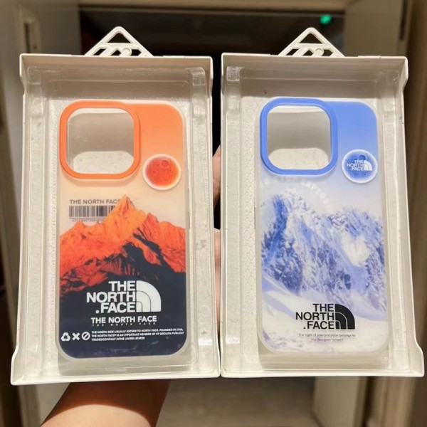 The North Face/ザノースフェイス ブランド iPhone 14/14 Pro/14 Pro Maxケース 激安 月球 クリアケース 雪山柄 セレブ愛用 ジャケット型 アイフォン14/13/12/11カバー ファッション メンズ レディース