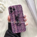 Yves Saint Laurent イブサンローラン ブランド iphone14/14 pro/14 pro maxケース インスタ風 ステッチ 布 YSL モノグラム ジャケット型 おしゃれ アイフォン14プロ マックス/14プロ/14/13/12/11ケース  ファッション メンズ レディース