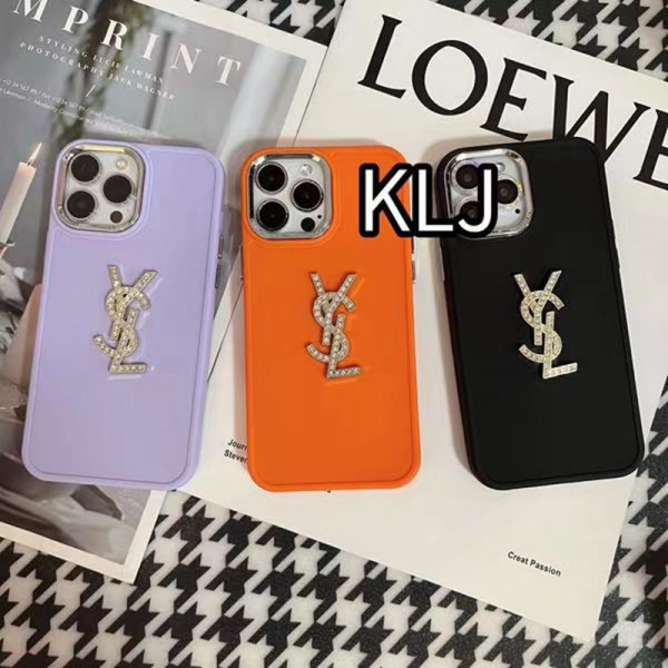 Chanel Yves Saint Laurent ブランド iPhone 14/14 Pro/14 Pro Maxケース おしゃれ きらきら モノグラム シャネル YSL イブサンローラン ジャケット型 激安 アイフォン14/13/12/11カバー 大人気 メンズ レディーズ