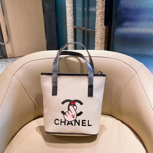 Chanel/シャネルブランド バケットバッグ レディース おしゃれ ショルダーバッグ ギフト プレゼント 小さめ 大人 肩掛け キャンバス