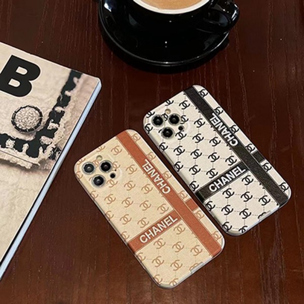 CHANEL シャネル iphone13/13 mini/13 pro/13pro maxペアケース 刺繍ロゴ ブランド 男女兼用 iPhone 12/12 pro maxフルーカバー 流行り 人気 メンズレディース アイフォン11/x/8/7レザーケース