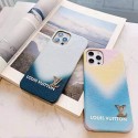 ルイヴィトン/LVブランド iphone13/13mini/13promaxレザーケース グラデーション12/12mini/11 pro max/se2ペアケース カップル向け メンズレディース ヴィトンIPHONE X/XS/XR/8/7携帯カバー 色が綺麗 ブルー系