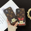 L V/ルイヴィトン Iphine13/13mini/13 pro maxケース レザー製高級ブランドケース 可愛いキャラクターモノグラム  iphone12 mini/12 promaxカバー メンズレディース 爆安 iPhone11/ｘ/8/7ケース 芸能人愛用