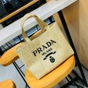 プラダ/Pradaブランド バック ハンドバッグ 手提げ 肩掛けバッグ 編み 帆布 レディース