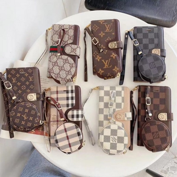 Burberry/バーバリー Gucci/グッチ ブランド iphone 14/14 pro/14 pro max/14 plus/13miniケース 全機種対応  Galaxy s23/s23+/s23 ultraケース 手帳型 ハイブランド LV/ルイヴィトン Xperia 1iii/5iii/10iii/aceii Airpods 1/2/3/pro2ケース ビジネス風 ストラップ付き メンズ レディーズ