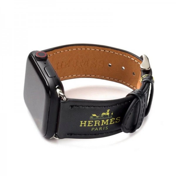 Hermes エルメス ブランド Apple Watch 7/6/5/4/se ハンド モノグラム レザー製ベルトアップル ウォッチ 7/6/5/4/SE 腕時計用 カラー ファッション 経典風 潮流 芸能人愛用 メンズ レディース