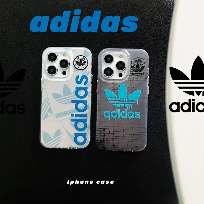 アディダス ブランド iphone 14/14 pro/14 pro maxケース インスタ風 ADIDAS モノグラム キャンバス モノグラム