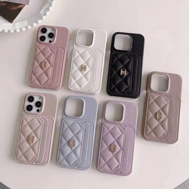 Chanel シャネル ブランド iphone 14/14 pro/14 pro maxケース かわいい カード 財布風 レザー製 モノグラム Galaxy S23/S23+/S23 Plus