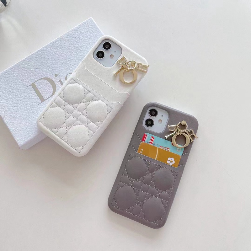 ディオール Dior ブランド iphone se 第3世代/13 pro/13 pro max/13ケース モノグラム カード入れ  レザー 男女
