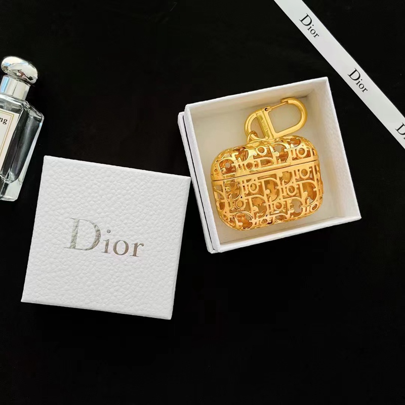 DIOR ディオール ブランド AirPods 3/2/1/Pro2ケース モノグラム 中空風 第1/2/3世代 個性