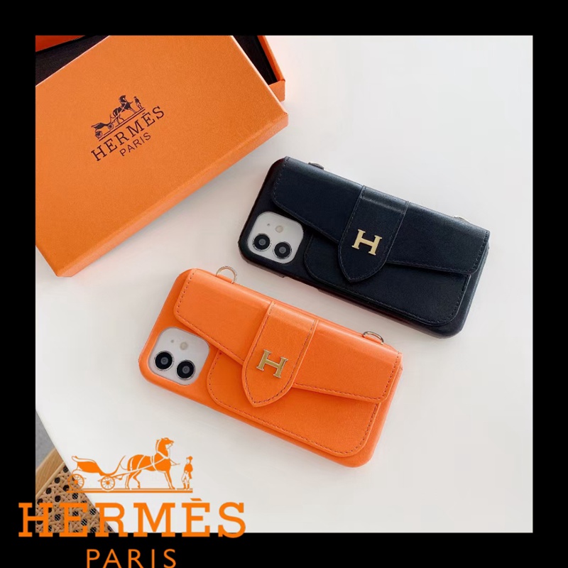 Hermesエルメス ブランド アイフォン13 pro max/13 miniカバー 韓国風チェーン封筒カード バッグ 女性