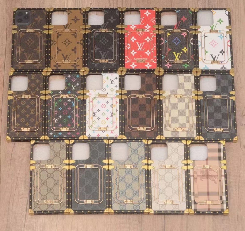 SUPREME/シュプリーム LV/ルイヴィトン コラボ ブランド iphone 14/14 pro/14 pro max/14 plusケース 激安 トランク型 ハンドバンド付き