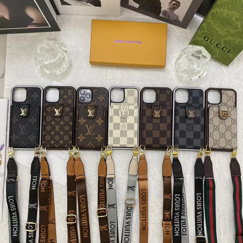 LV/ルイヴィトン ハイブランドGUCCI/グッチiPhone 14 Pro/14 Pro Max/14 Plusケース オシャレ 財布型 チェーン付き カード入れ レザー バッグ 紛失防止