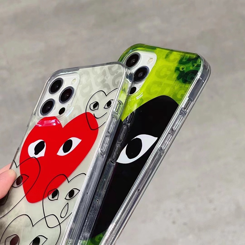 CDG ブランド iphone14pro maxケース 個性柄 クリア コムデギャルソン ジャケット型