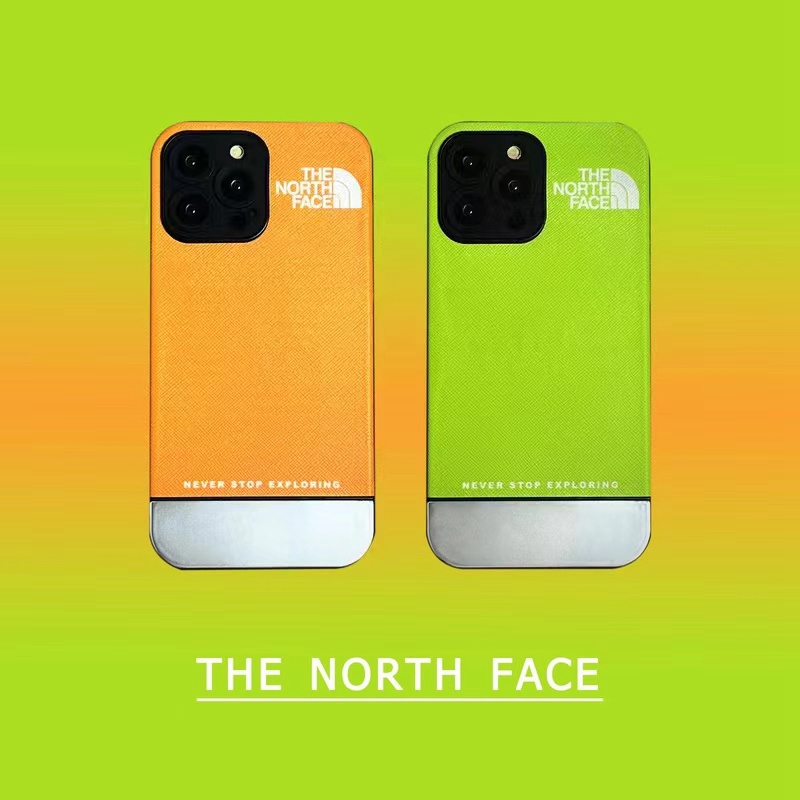 the north faceブランドiphone14pro max plusケース メッキ ザノースフェイス モノグラム ジャケット アイフォン14男女