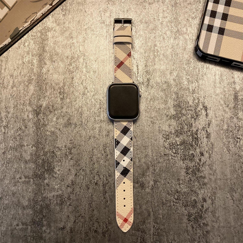 バーバリー apple watch 12 11 10 ultra2 49mmシリコンバンド 