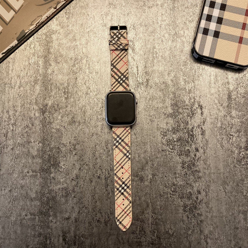 バーバリー Apple Watch 12 ultra4 10 11 9 8 7 se3 se2/6/5/4/3/2/1ベルト