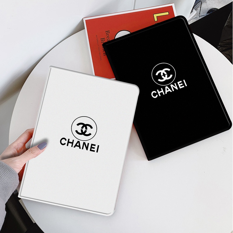 CHANEL ハイブランド ipad mini 6/9ケース お洒落 手帳型 レザー製 モノグラム 第 9/8/7世代 シャネル スタンド付き