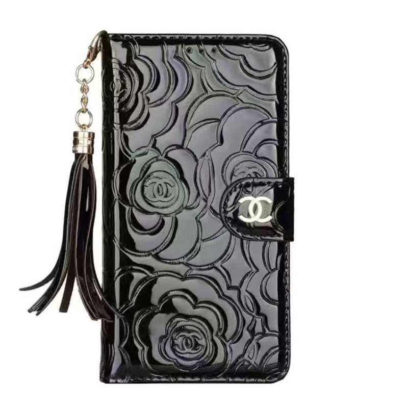 シャネル アイフォン14pro max plusケース 手帳型 ブランド Chanel 革 ストラップ 大人気 男女