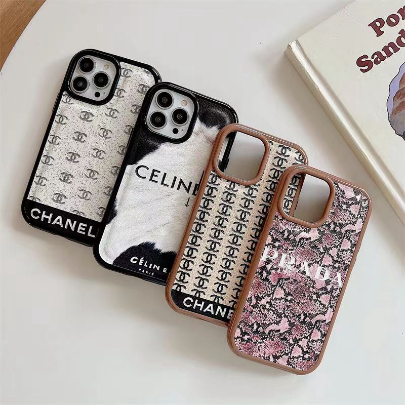 Chanel/シャネル ハイブランド iPhone 14/14 Plus/14 Pro maxケース 激安 Celine/セリーヌ 蛇革 Prada/プラダ インスタ風 モノグラム ソフト