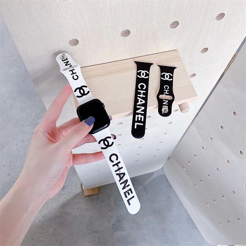 Chanel アップルウオッチ ultra4/ 12/ultra3/se2/8 9 10 11 ultra2スポーツベルト