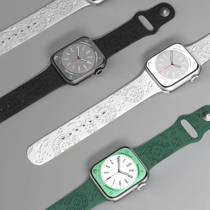 カウズ クロムハーツ アップルウォッチ8/se2/ultraバンドkawsモノグラムchrome heartsドラえもんapple watch8腕時計tpuブランド