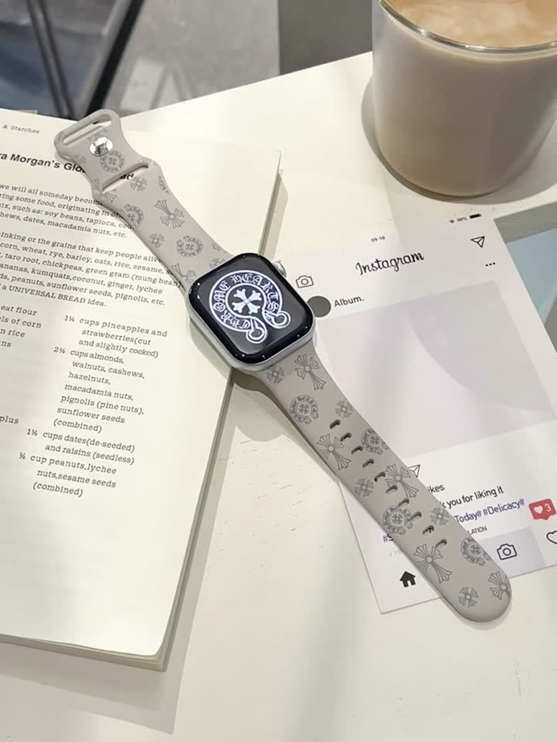 クロムハーツapple watch 12 11 10 ultra2 49mmシリコンバンド