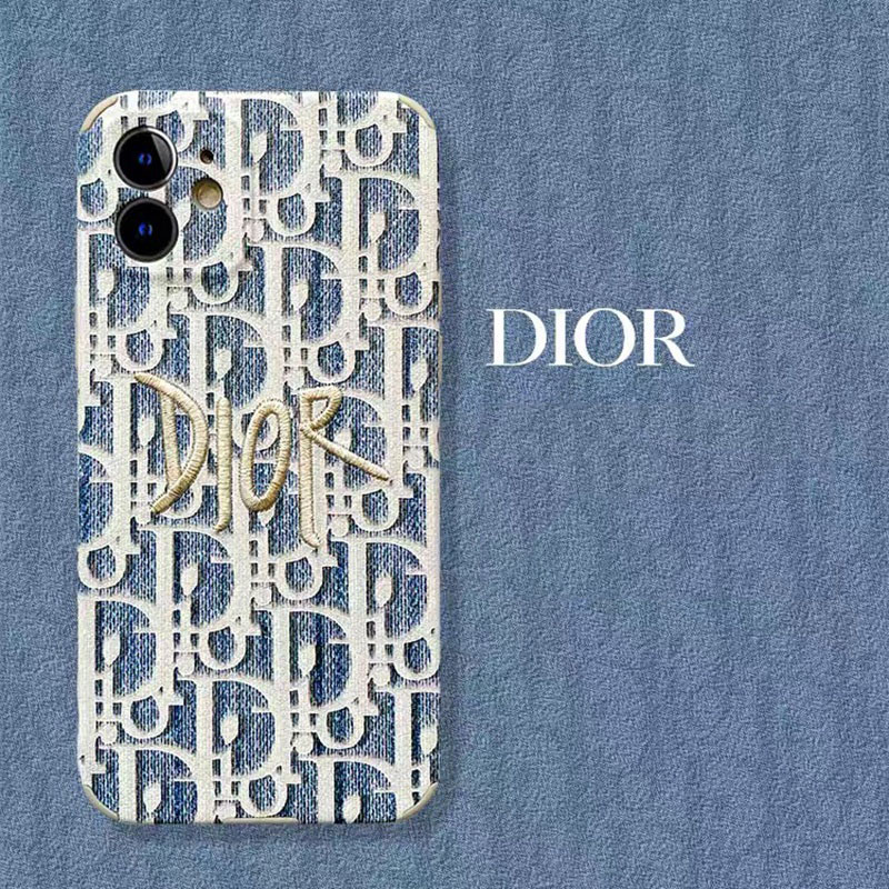ディオール/Dior ブランド iphone13/13 pro/13 pro maxケース インスタ風 個性 刺繍 ジャケット型