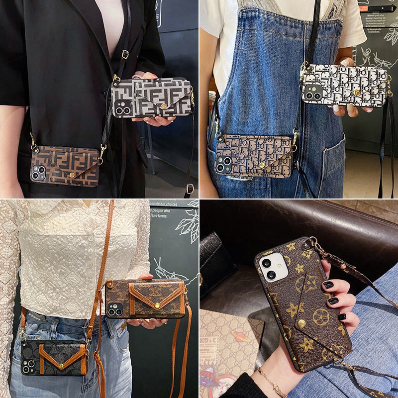 LV エルメス ルイヴィトン ディオール  iphone 14/14 pro/14 pro max/14 plusケース ストラップ付き 紛失防止