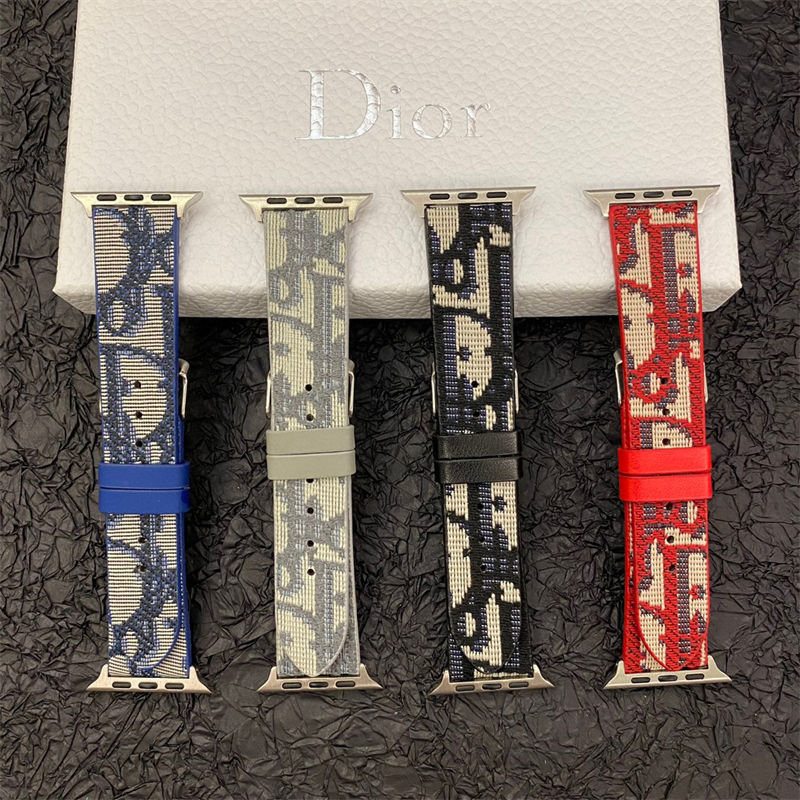 Diorアップルウォッチ12 se3 11 10 ULTRA3 9 8/se2革ベルト