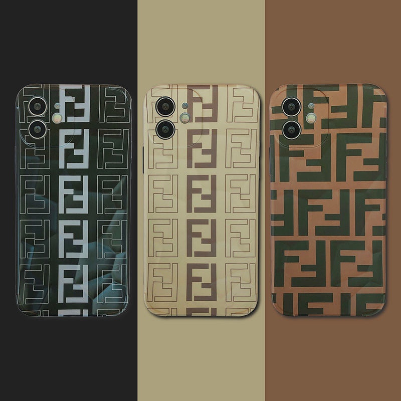 Fendi/フェンディ ハイブランド iphone 13 pro/13 mini/13 promaxケース ジャケット型 FENDI モノグラム シリコン製