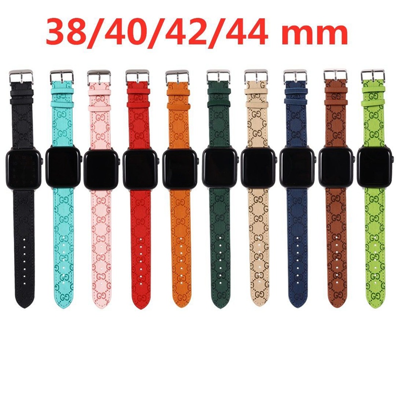 グッチ/GUCCI ハイブランド Apple Watch 7/8/se2/ultraハンド モノグラム レザー コーデュロイ風 ベルト