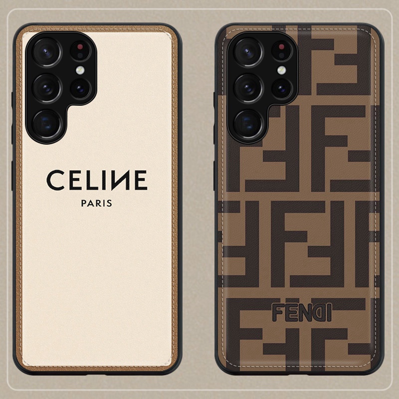 GUCCI/FENDI/CELINE ブランド iphone se 第3世代/14/14 pro/14 pro max/13 miniケース ジャケット型 レザー