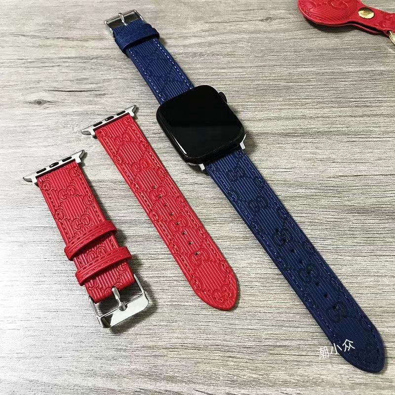 グッチgucciアップルウォッチ8/se2/ultraハンド可愛い コーデュロイ革モノグラムapple watch腕時計ハイブランド ベルド男女