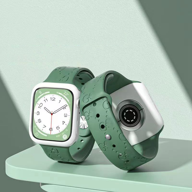 グッチgucciアップルウォッチ8/se2/ultraハンド可愛いTPUモノグラムapple watch8ベルド腕時計ハイブランド男女